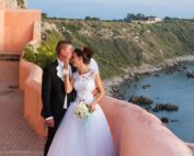 Ritratto di coppia matrimonio. Destination wedding Sicilia