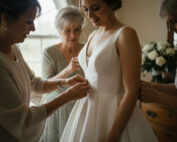 Sposa durante la preparazione