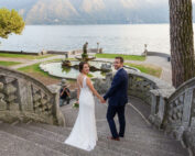 Ritratto sposi in una villa sul lago di Como